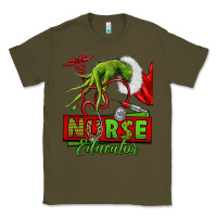 Army Green grinch hand nurse educator Classic Tee - NancyCooperArtShop