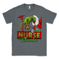 Charcoal Heather grinch hand nurse educator Classic Tee - NancyCooperArtShop