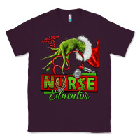 Plum grinch hand nurse educator Classic Tee - NancyCooperArtShop