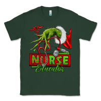 Sports Green grinch hand nurse educator Classic Tee - NancyCooperArtShop