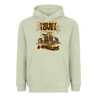 Matcha Kids Atv Outfit 4 Wheeler Mudding Gift- Boys Four Wheeler Heavyweight Hoodie - minhPixels