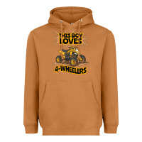 Meerkat Kids Atv Outfit 4 Wheeler Mudding Gift- Boys Four Wheeler Heavyweight Hoodie - minhPixels