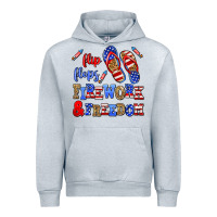 Heather Grey flip flops fireworks and freedom Urban Hoodie - AdoDesignShop