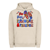 Pigment French Oak flip flops fireworks and freedom Urban Hoodie - AdoDesignShop