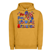 Pigment Peanut Butter flip flops fireworks and freedom Urban Hoodie - AdoDesignShop