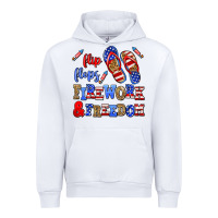 White flip flops fireworks and freedom Urban Hoodie - AdoDesignShop