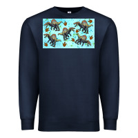 Navy spinosaurus sippy cup Premium Sweatshirt - Artiststas