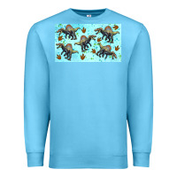 Ocean Blue spinosaurus sippy cup Premium Sweatshirt - Artiststas