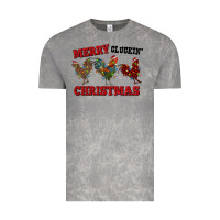 Cloud Rock Merry Cluckin' Christmas Vintage Tee - RanaPortraitStore