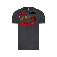 Vintage Black Merry Cluckin' Christmas Vintage Tee - RanaPortraitStore