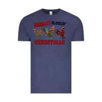 Vintage Denim Merry Cluckin' Christmas Vintage Tee - RanaPortraitStore