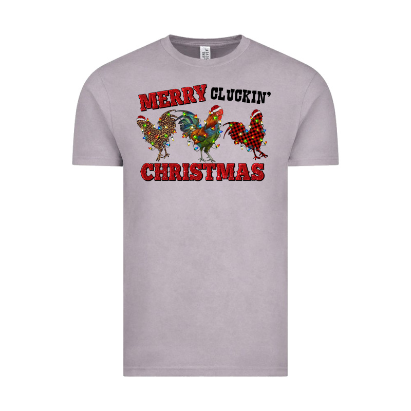 Merry Cluckin' Christmas Vintage Tee by RanaPortraitStore | Teevron