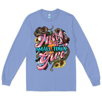 Colony Blue Just a small town girl Long Sleeve Tee - HowdyJamesFarm