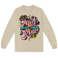 Mushroom Just a small town girl Long Sleeve Tee - HowdyJamesFarm