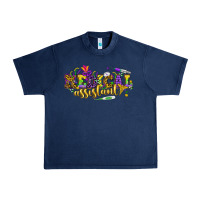 Navy MA Medical Assistant Mardi Gras Urban Heavy Tee - HowdyJamesFarm