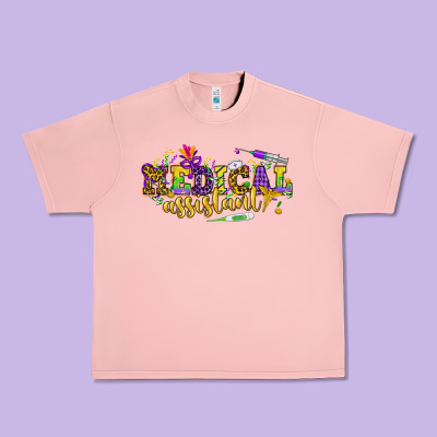Ma Medical Assistant Mardi Gras Urban Heavy Tee Designed By Howdyjamesfarm