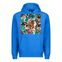 True Royal western cowgirl seamless pattern Premium Hoodie - BundleAndBundleShop