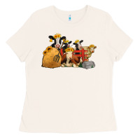 Bone farm animals with sunflower headbands Ladies Tee - Jasminsmagicworld