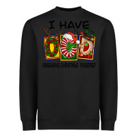 Black I Have Obsessive Christmas Disorder Heavyweight Sweatshirt - FaDigitalArtStudio