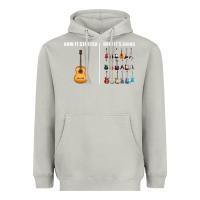 Moon Dust Guitars How it Started How It's Going Guitar Players Funny Heavyweight Hoodie - minhPixels
