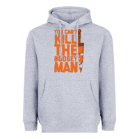 Oogeyman Halloween Horror Distressed Quote Orange Heavyweight Hoodie | Teevron