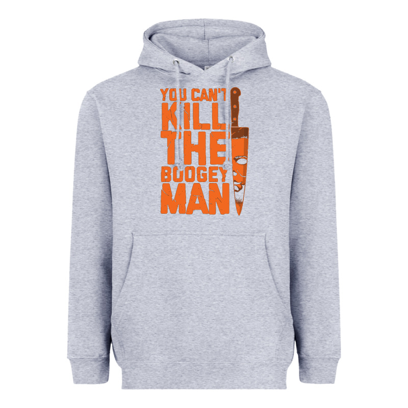 Oogeyman Halloween Horror Distressed Quote Orange Heavyweight Hoodie by minhPixels | Teevron