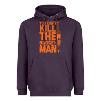 Plum oogeyman halloween horror distressed quote orange Heavyweight Hoodie - minhPixels