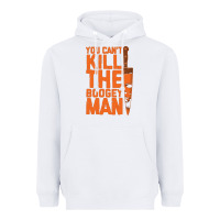 White oogeyman halloween horror distressed quote orange Heavyweight Hoodie - minhPixels