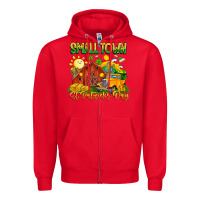 Red Small Town St Patrick's Day Zipper Hoodie - CowhideDigitalArt