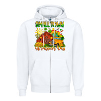White Small Town St Patrick's Day Zipper Hoodie - CowhideDigitalArt