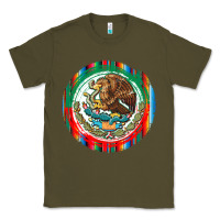 Army Green Mexico Coat of Arms Classic Tee - texasbilliewilder
