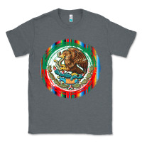 Charcoal Heather Mexico Coat of Arms Classic Tee - texasbilliewilder