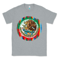 Heather Grey Mexico Coat of Arms Classic Tee - texasbilliewilder