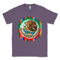 Lavender Mexico Coat of Arms Classic Tee - texasbilliewilder