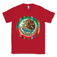 Red Mexico Coat of Arms Classic Tee - texasbilliewilder