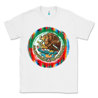 White Mexico Coat of Arms Classic Tee - texasbilliewilder