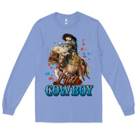 Colony Blue Little Cowboy Midilli Horse kid boy Long Sleeve Tee - HowdyJamesFarm