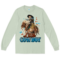 Matcha Little Cowboy Midilli Horse kid boy Long Sleeve Tee - HowdyJamesFarm