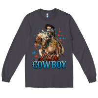 Smoke Little Cowboy Midilli Horse kid boy Long Sleeve Tee - HowdyJamesFarm