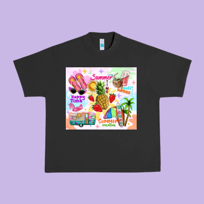 Summer Beach Urban Heavy Tee Designed By Tumblerdesignbyshophia