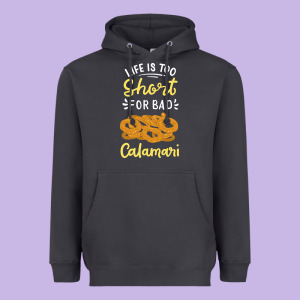 Calamari Squid Seafood Heavyweight Hoodie Designed By Minhpixels
