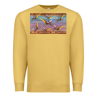 Antique Gold dinosaur pterodactyl sippy cup Premium Sweatshirt - Artiststas