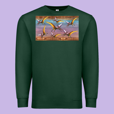 Dinosaur Pterodactyl Sippy Cup Premium Sweatshirt Designed By Artiststas