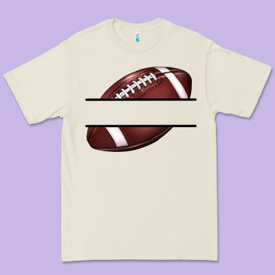 Football Name Frame Premium Tee Designed By Barkaloodesign