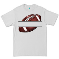 Dove Grey football name frame Premium Tee - BarkalooDesign