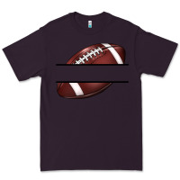 Plum football name frame Premium Tee - BarkalooDesign