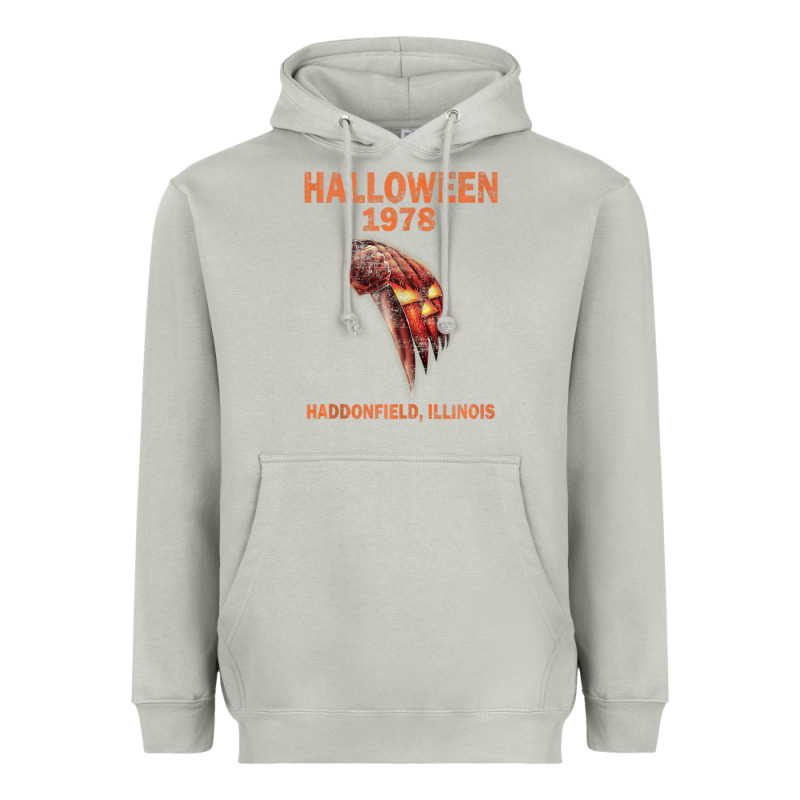 Halloween 1978 Holiday Spooky Myers Pumpkin Haddonfield Heavyweight Hoodie by minhPixels | Teevron
