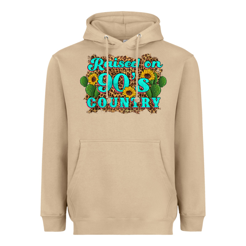 Raised 90's Country Cactus Sunflower's Heavyweight Hoodie by Artiststas | Teevron