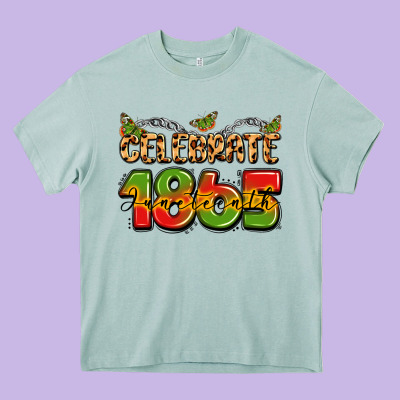 Celebrate 1865 Juneteenth Heavy Core Tee Designed By Lillyallendesigns