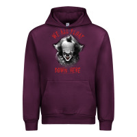 Mauve Wine It Movie Pennywise We All Float Down Here Urban Hoodie - minhPixels